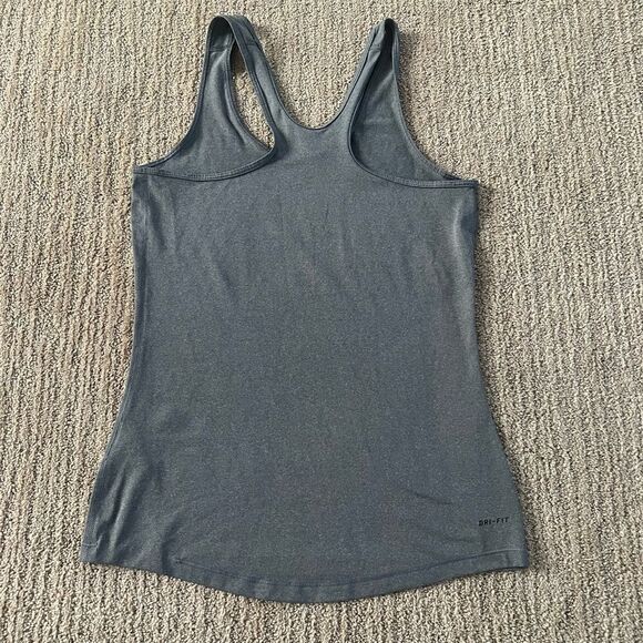 Nike Grey Logo Dri-fit Workout Tank Top - Picture 8 of 8